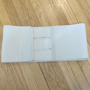 White Elastic Waist/Abdominal Support Belt